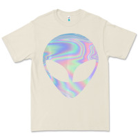 Bone Alien Head Colorful Laser Ufo Sighting Believe Area 51 Premium Tee - trangStudio
