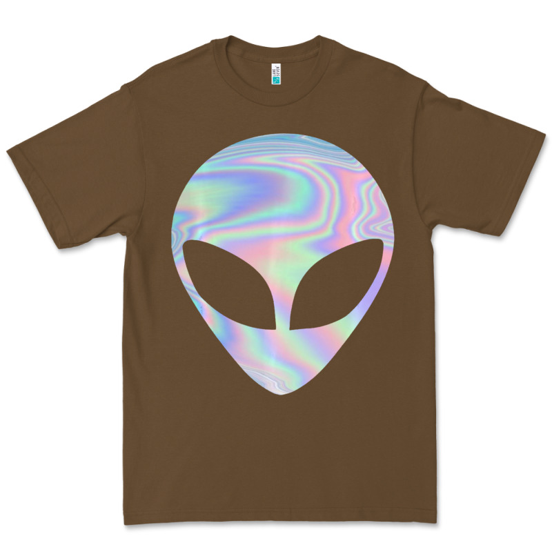Alien Head Colorful Laser Ufo Sighting Believe Area 51 Premium Tee by trangStudio | Teevron