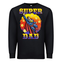 Black super dad Premium Sweatshirt - BarkalooDesign