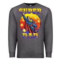 Charcoal Heather super dad Premium Sweatshirt - BarkalooDesign