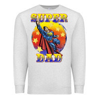 Oatmeal Heather super dad Premium Sweatshirt - BarkalooDesign