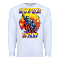 White super dad Premium Sweatshirt - BarkalooDesign