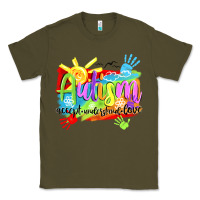 Army Green Autism accept understand love Classic Tee - NancyCooperArtShop