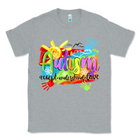 Heather Grey Autism accept understand love Classic Tee - NancyCooperArtShop