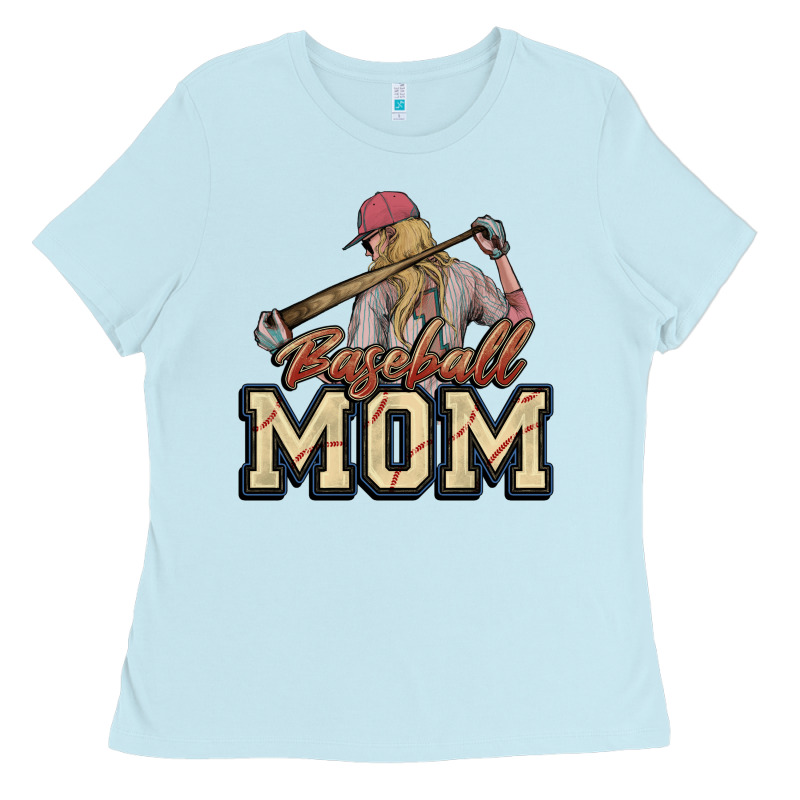 Baseball Mom Ladies Tee by NancyCooperArtShop | Teevron