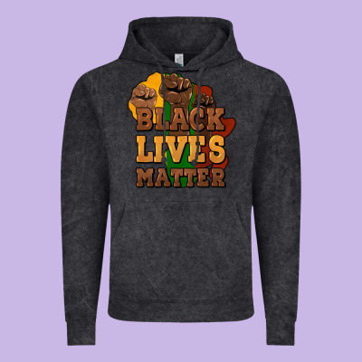 Black Lives Matter Vintage Hoodie Designed By Howdyjamesfarm