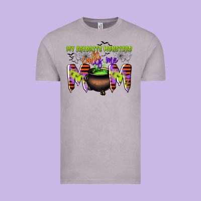 My Favorite Monsters Calls Me Mom Vintage Tee Designed By Cowgirlartshop
