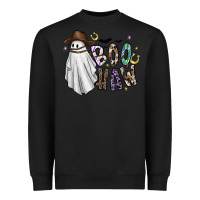 Black Boo Haw Heavyweight Sweatshirt - CowhideDigitalArt