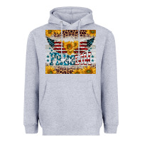 Heather Grey freedom 4th of july Heavyweight Hoodie - BarkalooDesign
