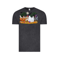Vintage Black halloween chicken Vintage Tee - CowGirlArtShop