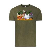 Vintage Olive halloween chicken Vintage Tee - CowGirlArtShop