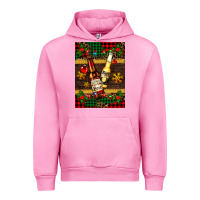 Fuchsia Pink snow and beer bottles Urban Hoodie - AdoDesignShop