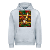 Heather Grey snow and beer bottles Urban Hoodie - AdoDesignShop