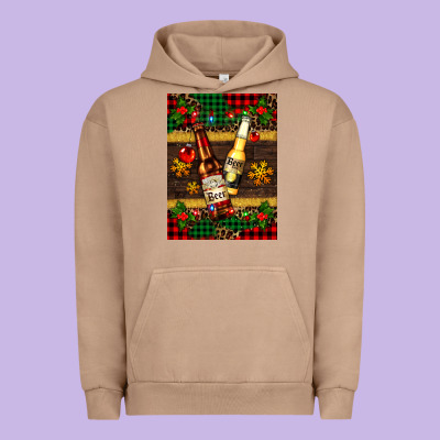 Snow And Beer Bottles Urban Hoodie Designed By Adodesignshop