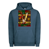 Pigment Midnight Navy snow and beer bottles Urban Hoodie - AdoDesignShop