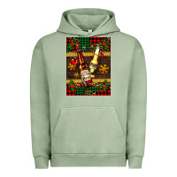 Pigment Oil Green snow and beer bottles Urban Hoodie - AdoDesignShop