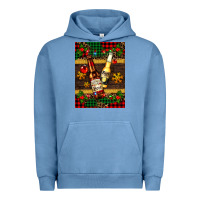 Pigment Pebble Blue snow and beer bottles Urban Hoodie - AdoDesignShop