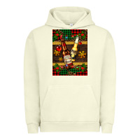 Pigment Pistachio snow and beer bottles Urban Hoodie - AdoDesignShop