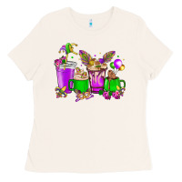Bone Mardi Gras coffee cups Ladies Tee - NancyCooperArtShop