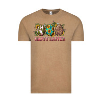 Happy Easter With Western Eggs And Sunflowers Vintage Tee | Teevron