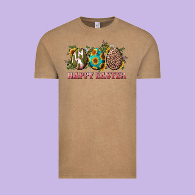 Happy Easter With Western Eggs And Sunflowers Vintage Tee Designed By Ranaportraitstore