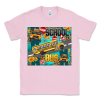 Bubblegum Pink school bus Classic Tee - texasbilliewilder