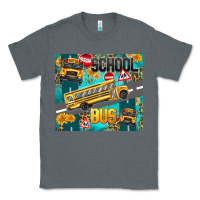 Charcoal Heather school bus Classic Tee - texasbilliewilder