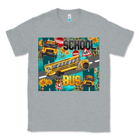 Heather Grey school bus Classic Tee - texasbilliewilder