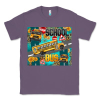 Lavender school bus Classic Tee - texasbilliewilder