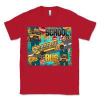 Red school bus Classic Tee - texasbilliewilder