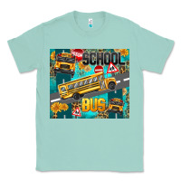 Seafoam school bus Classic Tee - texasbilliewilder