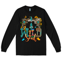 Black western wild soul Long Sleeve Tee - OliviaCreatesArt