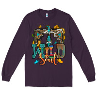 Plum western wild soul Long Sleeve Tee - OliviaCreatesArt