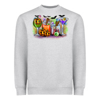 Heather Grey halloween Heavyweight Sweatshirt - CowhideDigitalArt