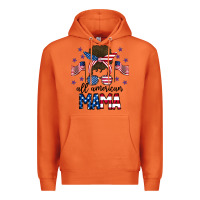 Carrot All American Mama Messy Buny Premium Hoodie - CowhideDigitalArt