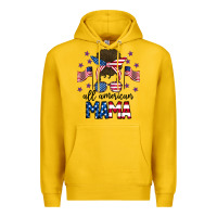 Lemon All American Mama Messy Buny Premium Hoodie - CowhideDigitalArt