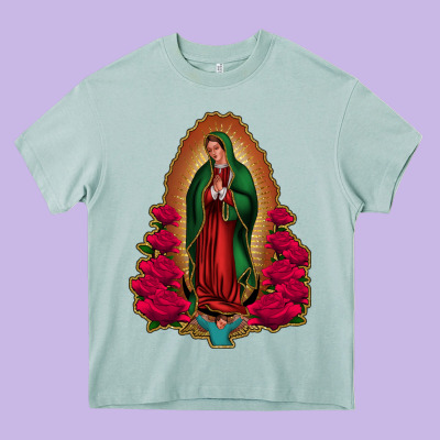 Our Lady Of Guadalupe Heavy Core Tee Designed By Bettercallsaul