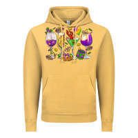 Vintage Mustard Mardi Gras wine glasses Vintage Hoodie - HowdyJamesFarm