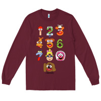 Burgundy muppet babies Long Sleeve Tee - trangStudio
