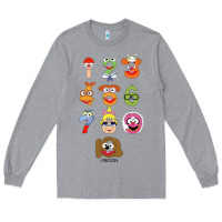 Heather Grey muppet babies Long Sleeve Tee - trangStudio