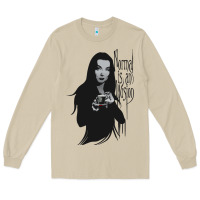 Mushroom Normal Is An Illusion - Morticia Addams Long Sleeve Tee - trangStudio