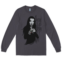 Smoke Normal Is An Illusion - Morticia Addams Long Sleeve Tee - trangStudio