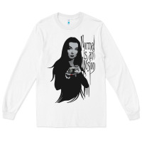 Normal Is An Illusion - Morticia Addams Long Sleeve Tee | Teevron