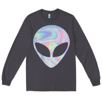 Smoke Alien Head Colorful Laser Ufo Sighting Believe Area 51 Long Sleeve Tee - trangStudio