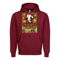 Burgundy Mooey christmas air freshener Zipper Hoodie - Artiststas