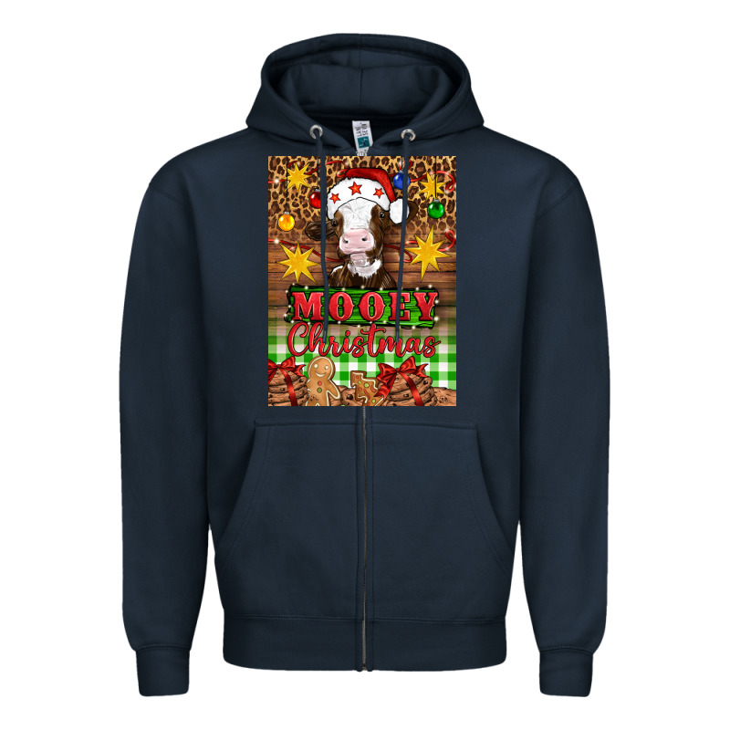 Mooey Christmas Air Freshener Zipper Hoodie by Artiststas | Teevron