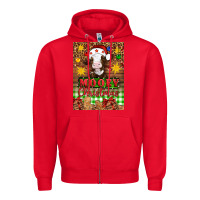 Red Mooey christmas air freshener Zipper Hoodie - Artiststas