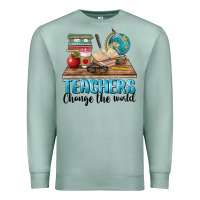 Seafoam teachers change the world Premium Sweatshirt - BarkalooDesign
