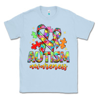 Dusty Blue Autism Awareness Classic Tee - NancyCooperArtShop