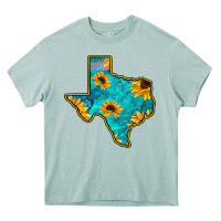 Arona Sunflower Turquoise Texas Heavy Core Tee - Bettercallsaul